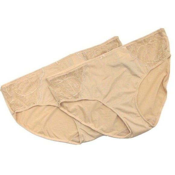 BOGO INC International Concepts Womens Lace Inset Hipster Panties Frappe 2X NEW - Picture 2 of 8